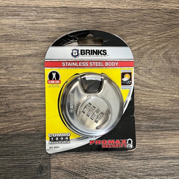 Brinks Other Brinks Stainless Steel Resettable Combination Discus